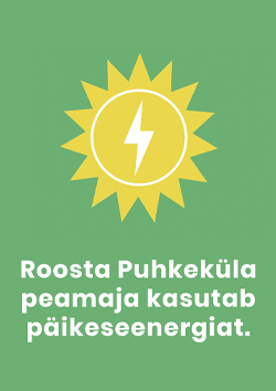 Roosta Puhkeküla peamaja päikeseenergia